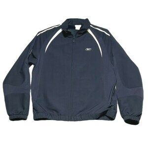 Reebok Mens Navy Blue Track Jacket Size XL